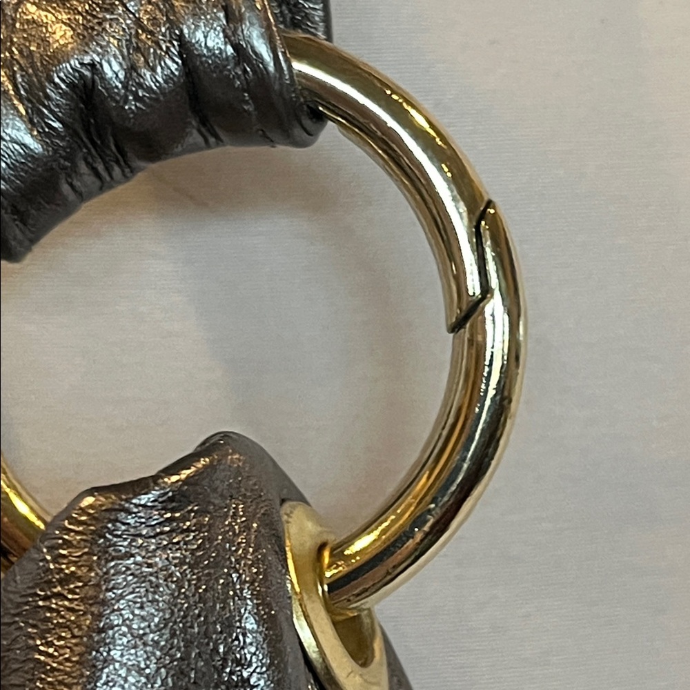 La Guantalia de Firenze Guanti & Borse Silver Italian Leather Shoulder Bag - Picture 5 of 9